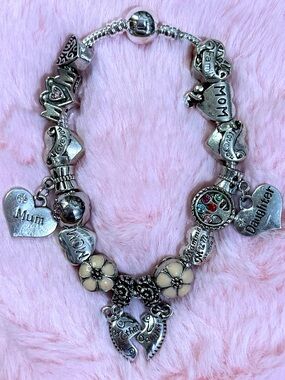 Mom Daughter Tree of Life Charm Bracelet 20cm